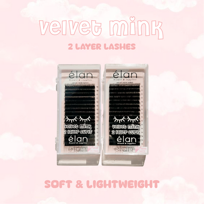 velvet mink 2 layer CC+D black lashes