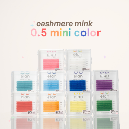 MINI COLOR 0.05 cashmere mink lashes