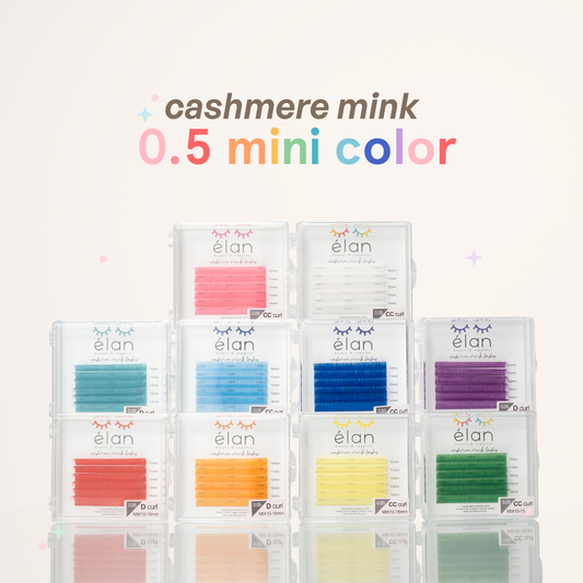 MINI COLOR 0.05 cashmere mink lashes