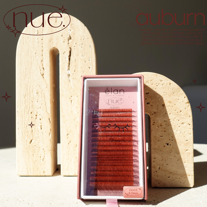 the NUE collection shade-matching color lashes