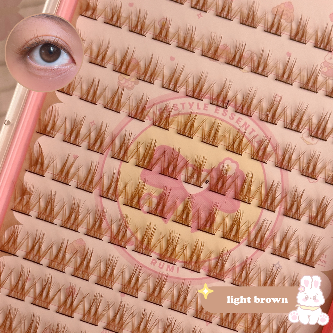 rumi brown lashes