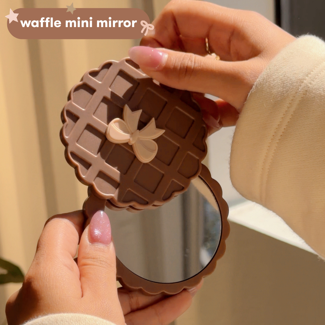 rumi waffle mini pocket mirror