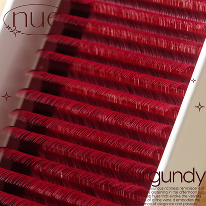 the NUE collection shade-matching color lashes