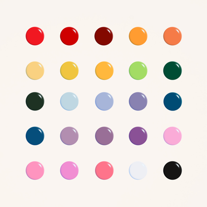 the rainbow gel polish collection