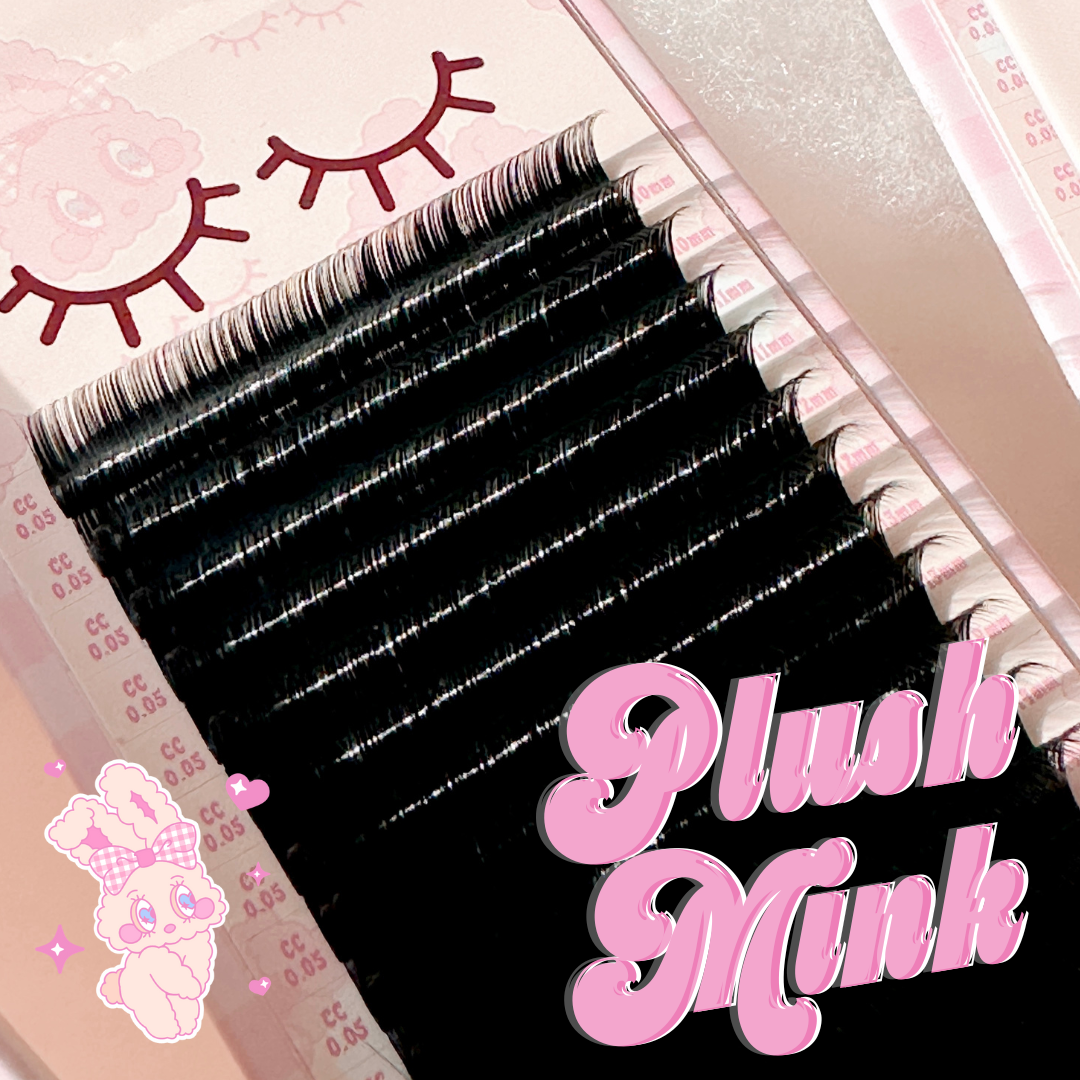 0.03 PLUSH MINK lash trays (PLUSH +FLUFF) 🐰