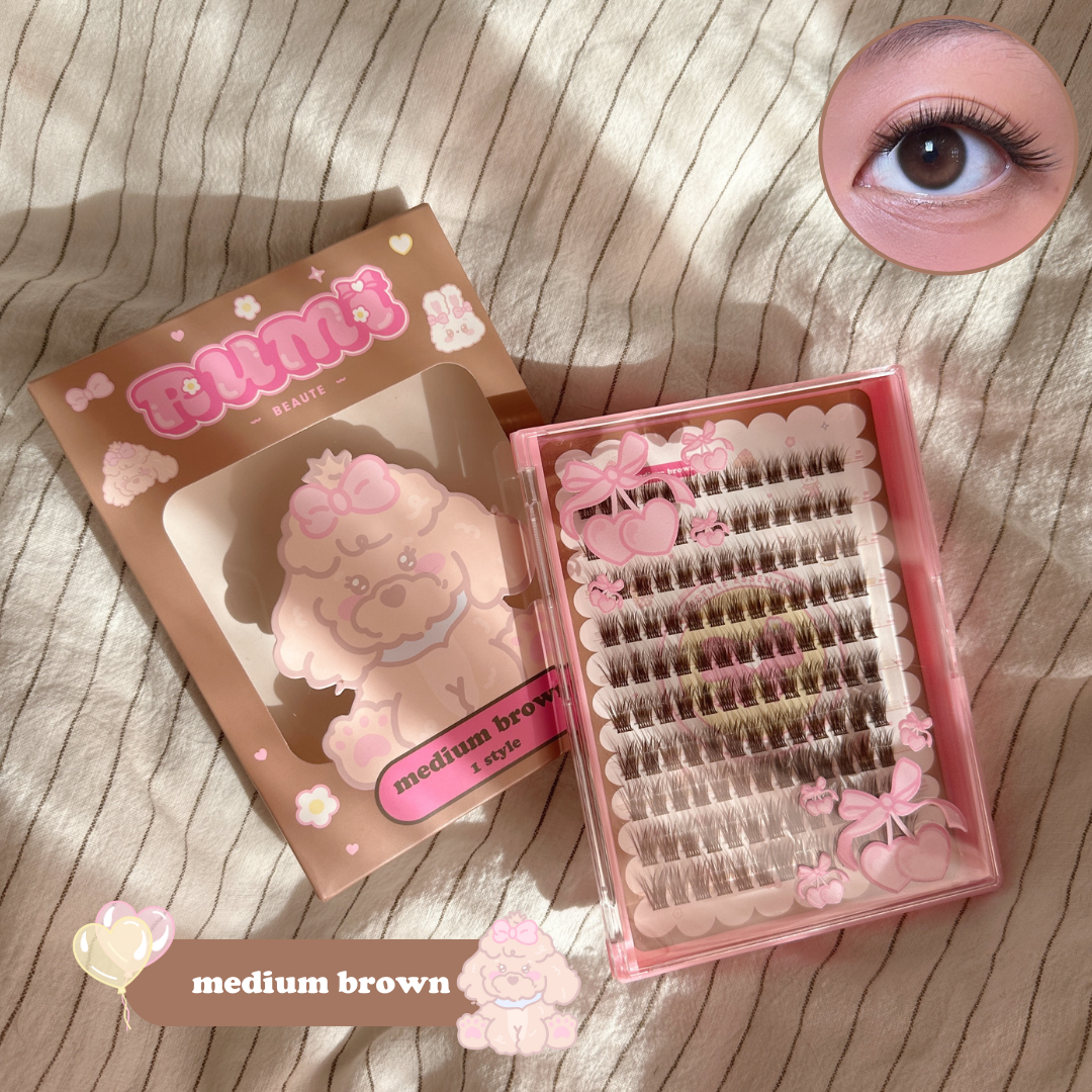 rumi brown lashes