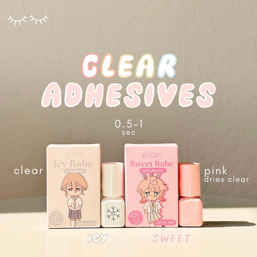 ICY BABE clear adhesive