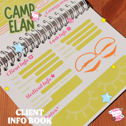 *CAMP ELAN* client info book