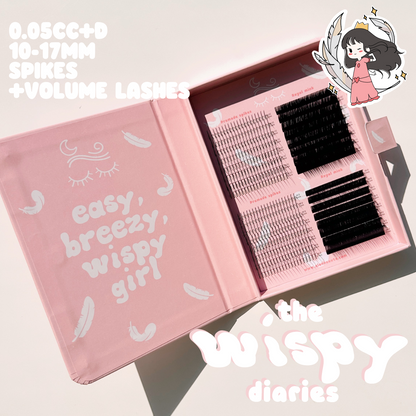 WISPY DIARIES 0.05 premade spikes + royal mink lashes