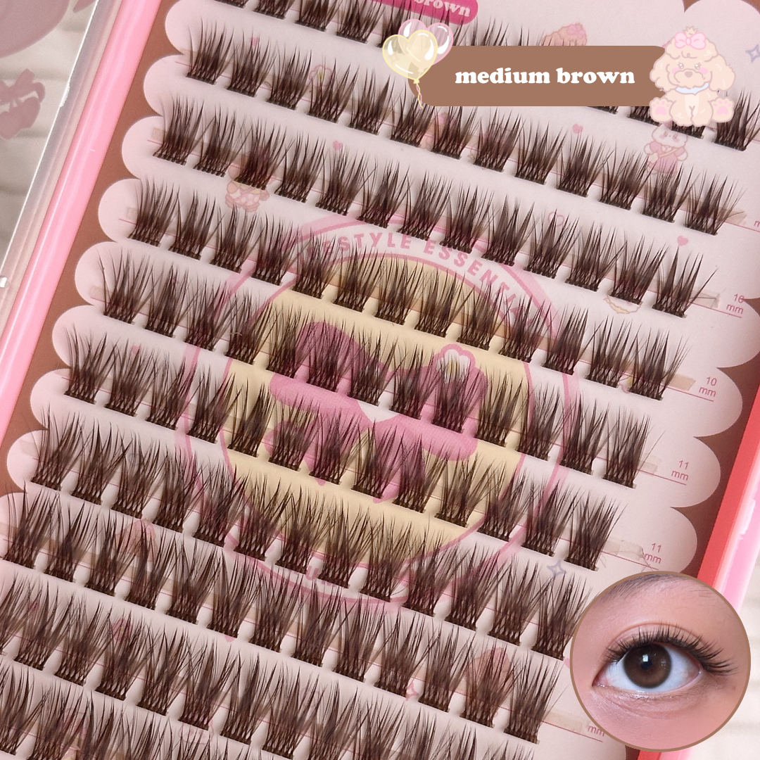 rumi brown lashes