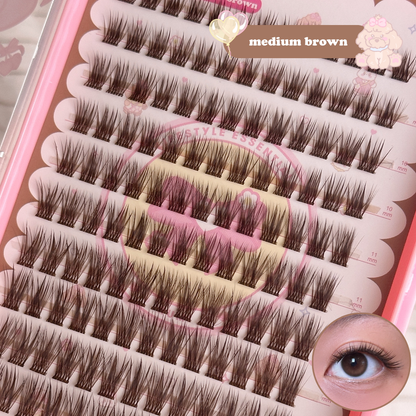 rumi brown lashes