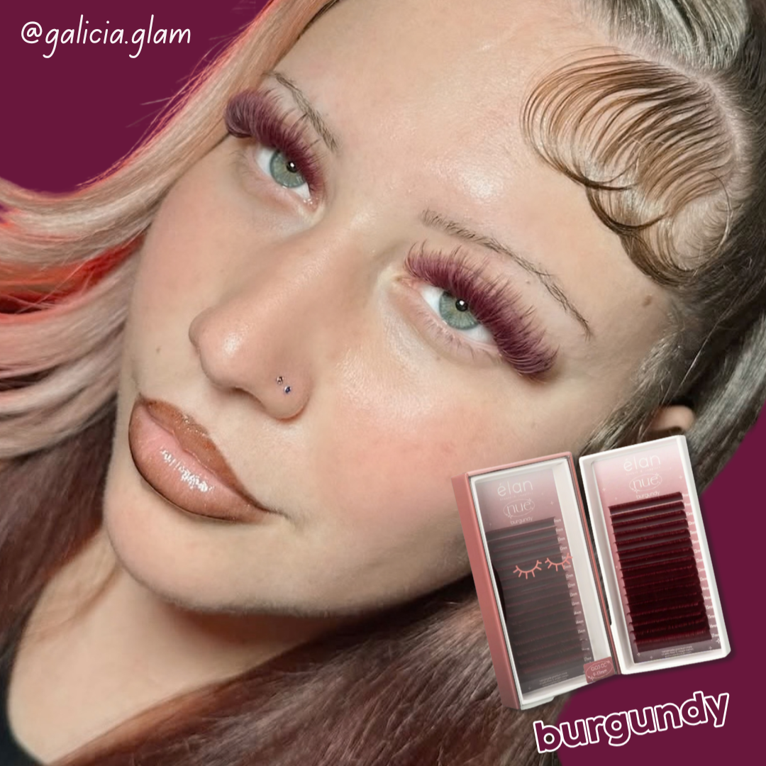 NUE shade-matching color lashes