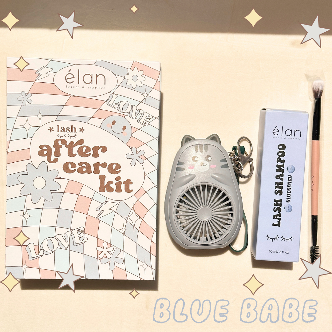 aftercare kit (fan+shampoo+brush)