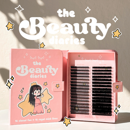 BEAUTY DIARIES 0.05 closed fans + royal mink lashes