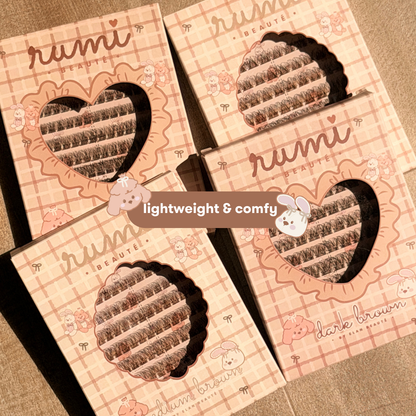 rumi brown lashes