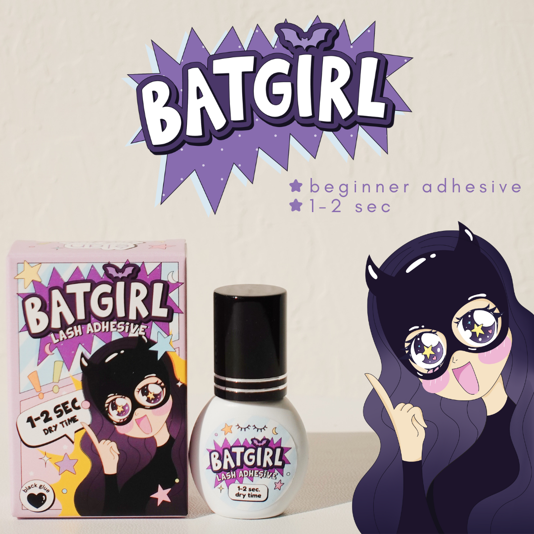 BAT GIRL black adhesive