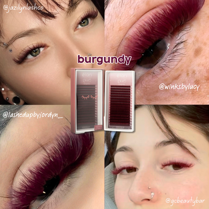 NUE shade-matching color lashes