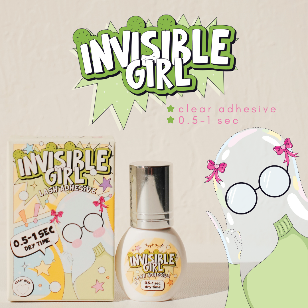 INVISIBLE GIRL clear adhesive