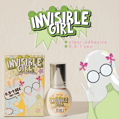 INVISIBLE GIRL clear adhesive