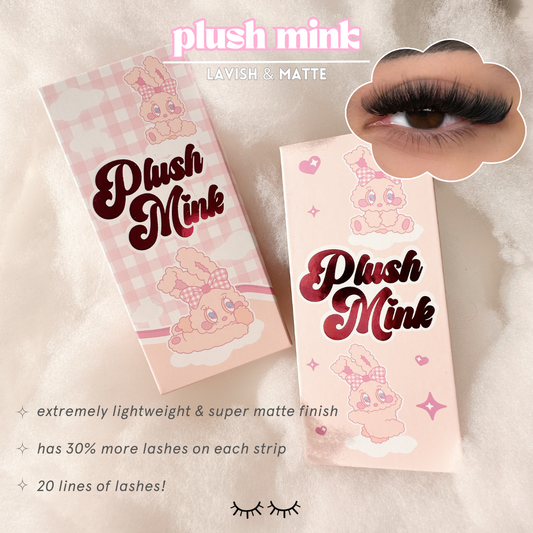 0.03 PLUSH MINK lash trays (PLUSH +FLUFF) 🐰