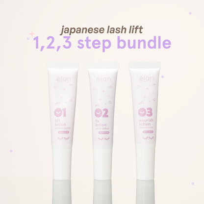 japanese lash lift 3-Step Lotion Bundle