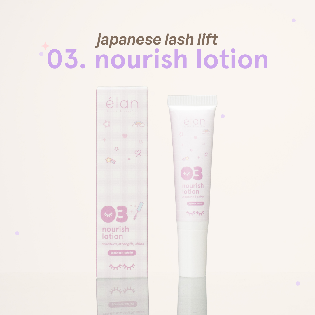 japanese lash lift kit step 3 - nourish lotion