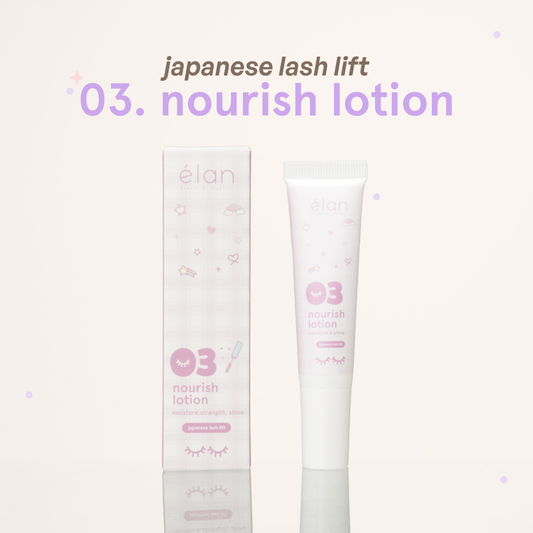 japanese lash lift kit step 3 - nourish lotion