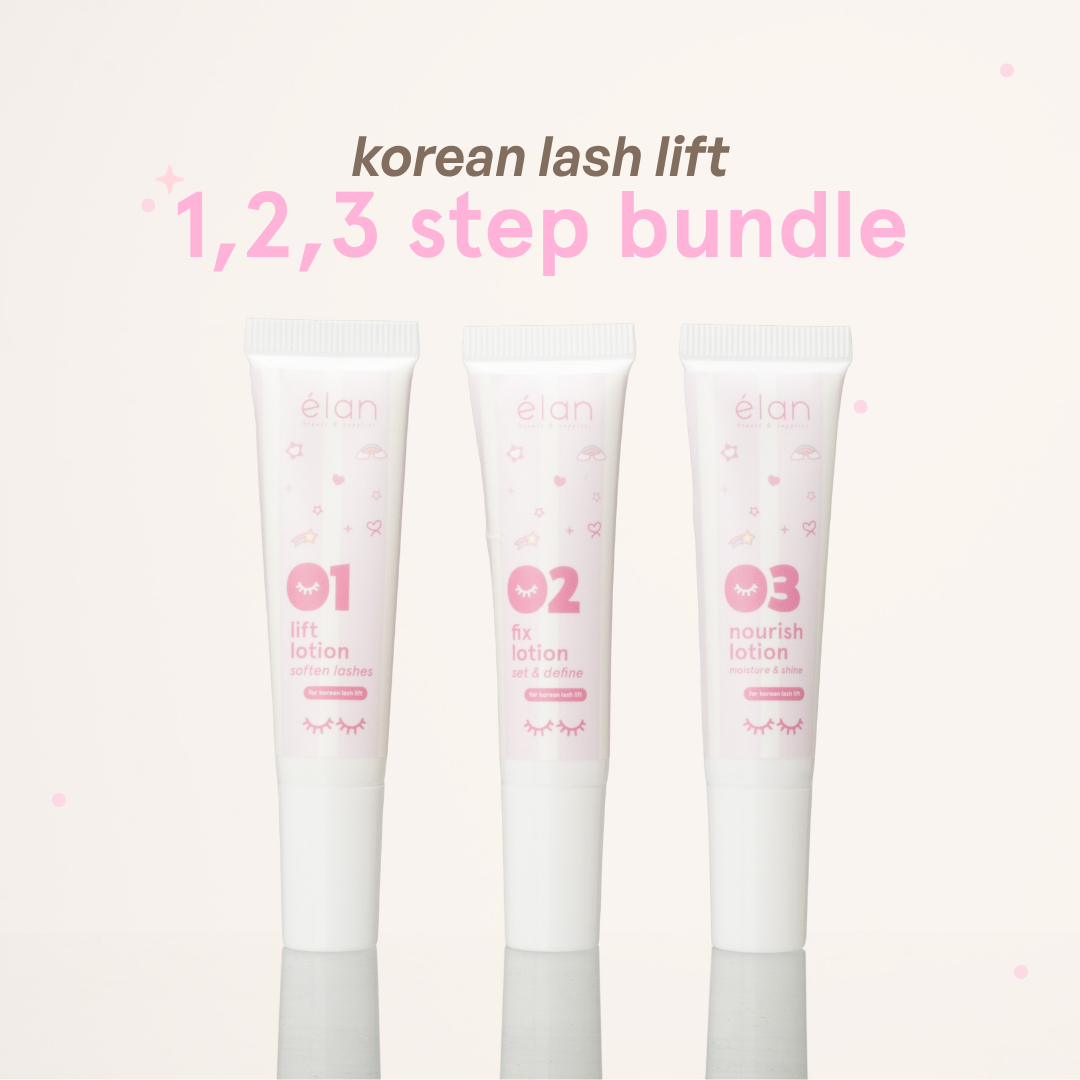 korean lash lift 3-step lotion bundle
