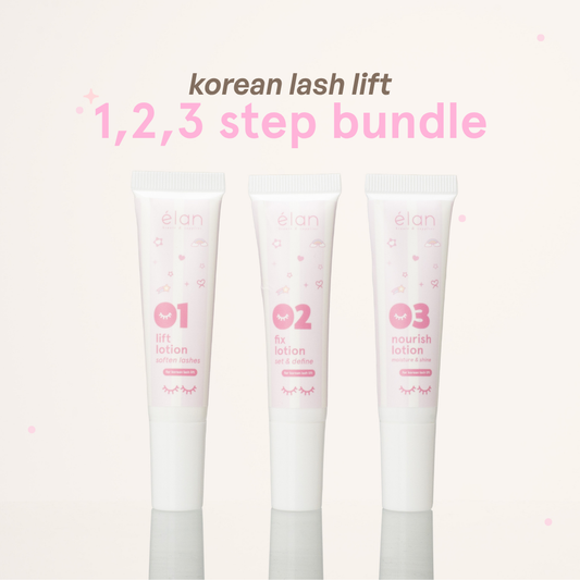 korean lash lift 3-step lotion bundle