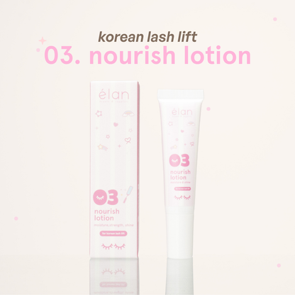 korean lash lift 3-step lotion bundle