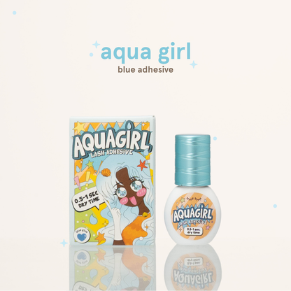 AQUA GIRL blue adhesive