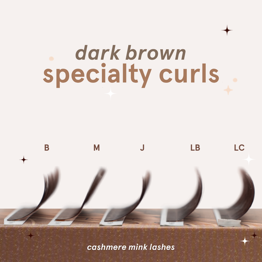 DARK BROWN specialty curls