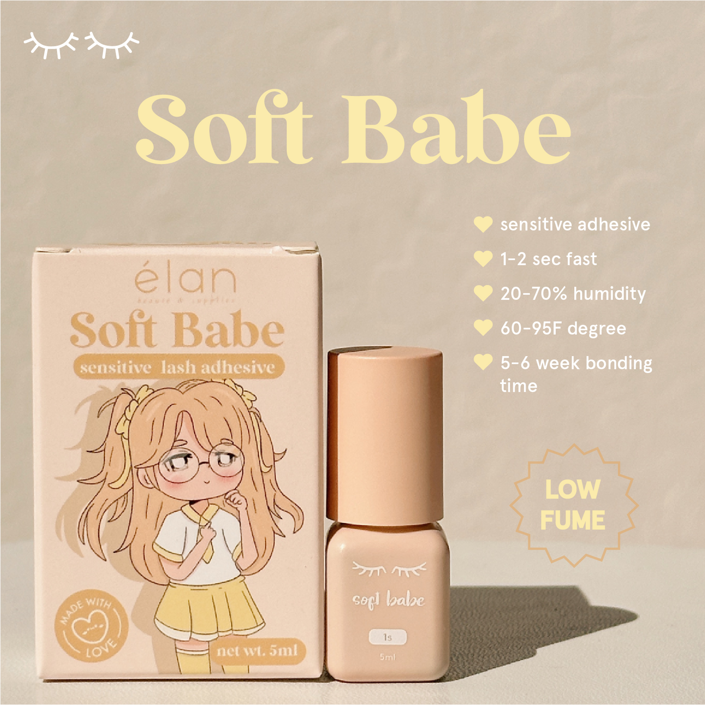 SOFT BABE sensitive adhesive