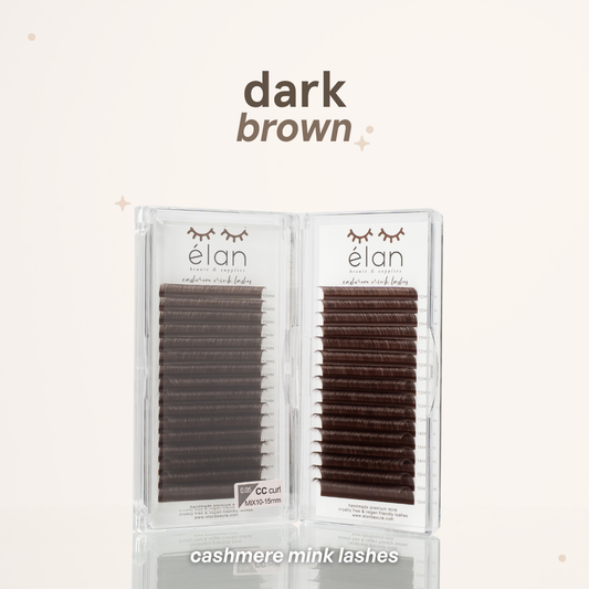 DARK BROWN color lashes