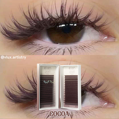 NUE shade-matching color lashes