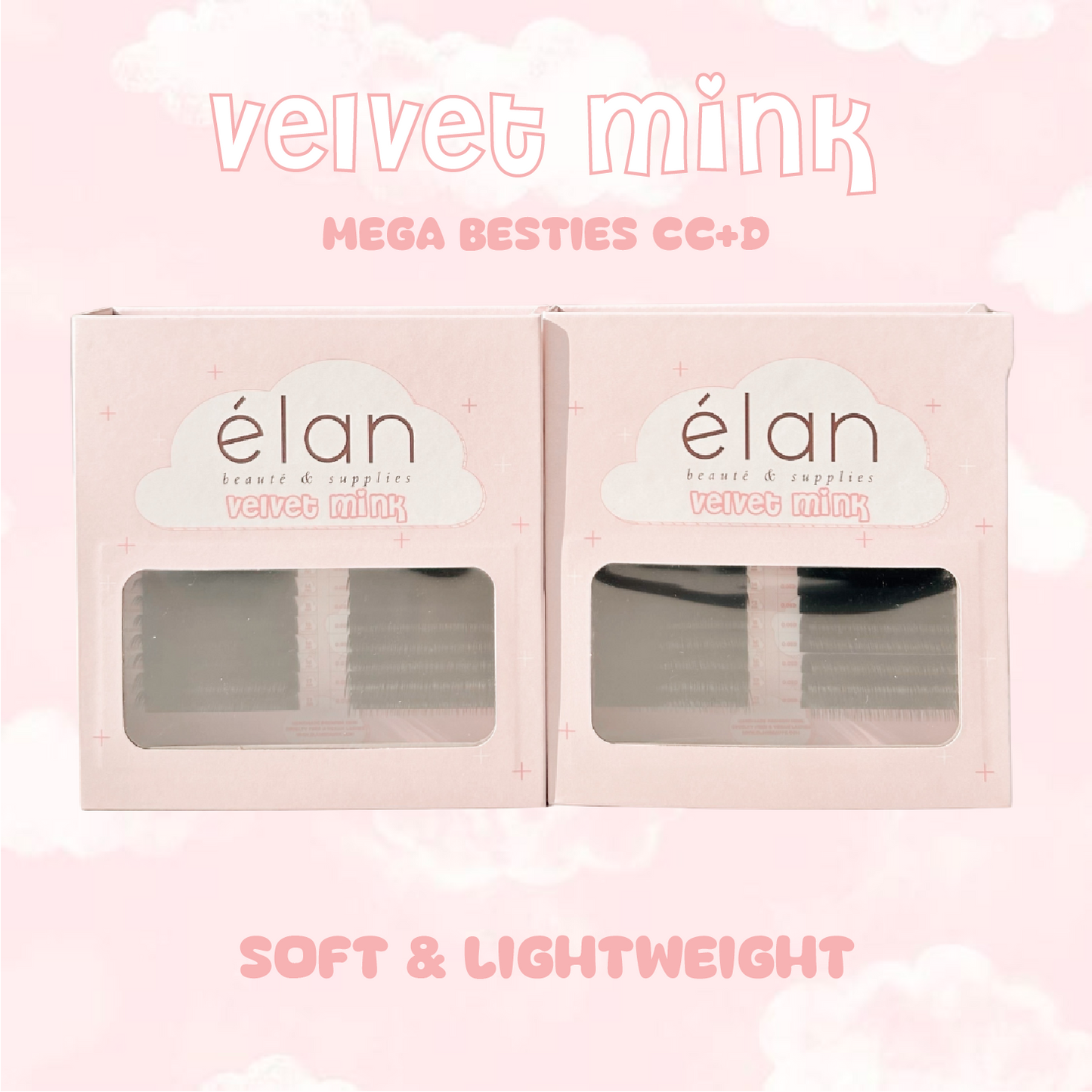 MEGA BESTIES CC+D velvet mink lashes