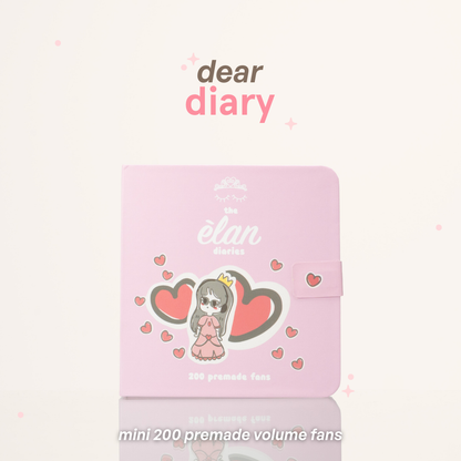 DEAR DIARY mini 200 premade volume fans