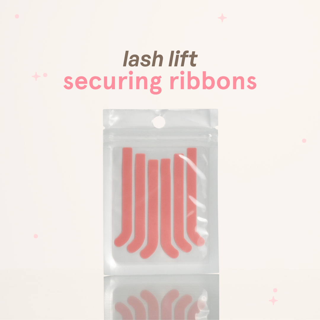 lash lift securing ribbons