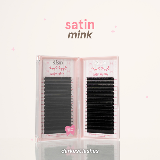 0.15 SATIN MINK lash trays (DARKEST lashes) 🎀