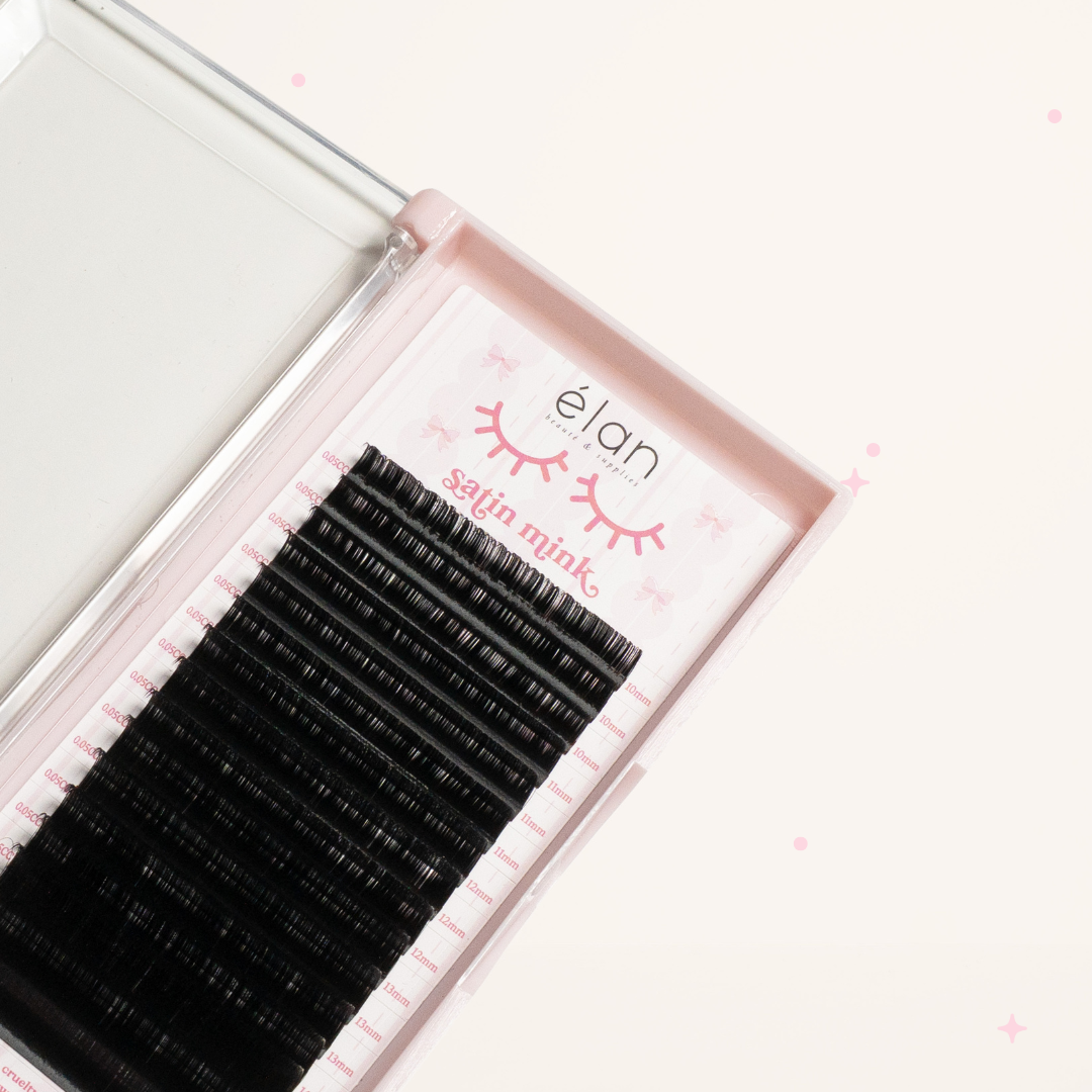 0.03 SATIN MINK lash trays (DARKEST lashes) 🎀