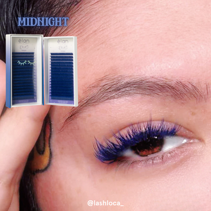 midnight matte NUE color lashes