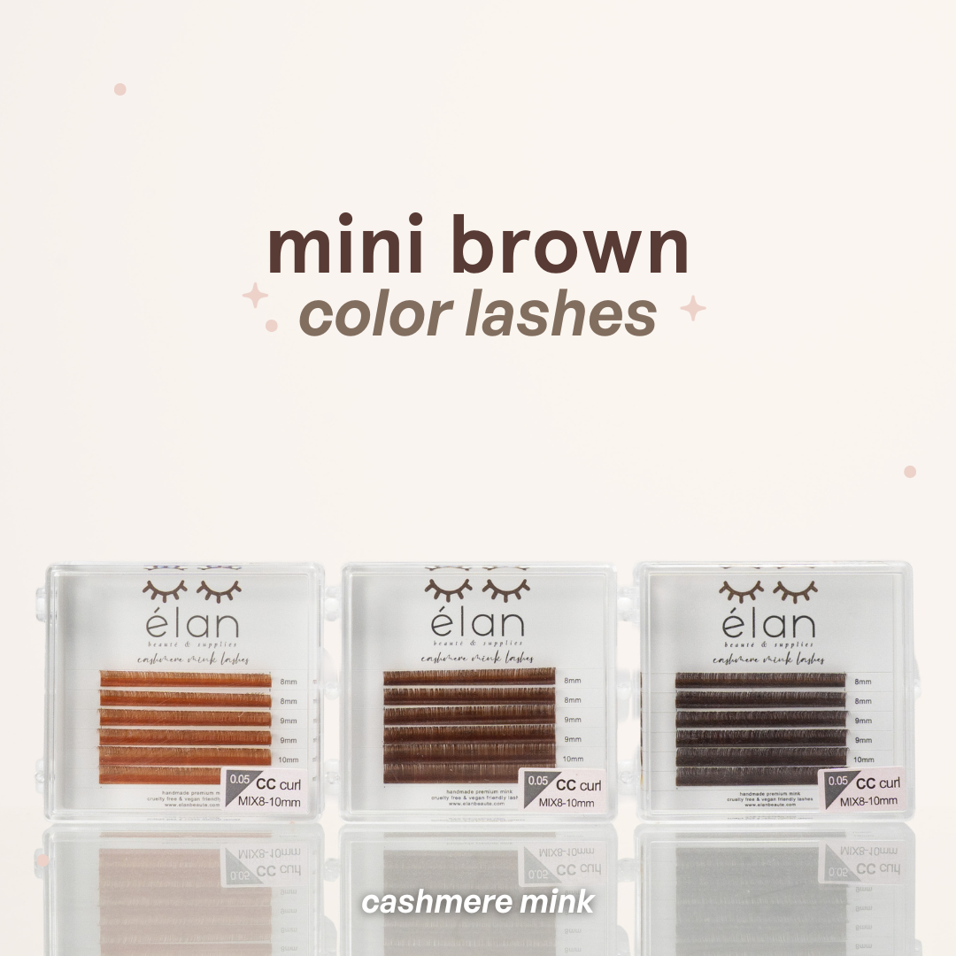 MINI BROWN color lashes