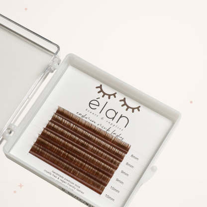 MINI BROWN color lashes