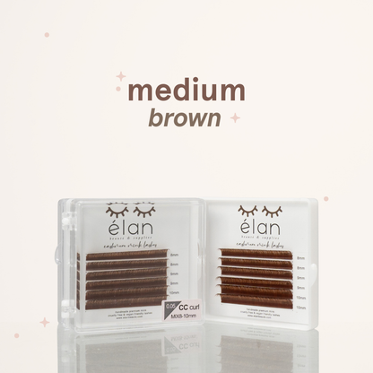 MINI BROWN color lashes