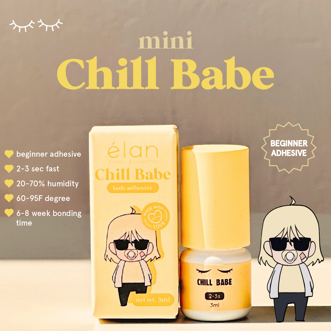 MINI boss babe adhesive