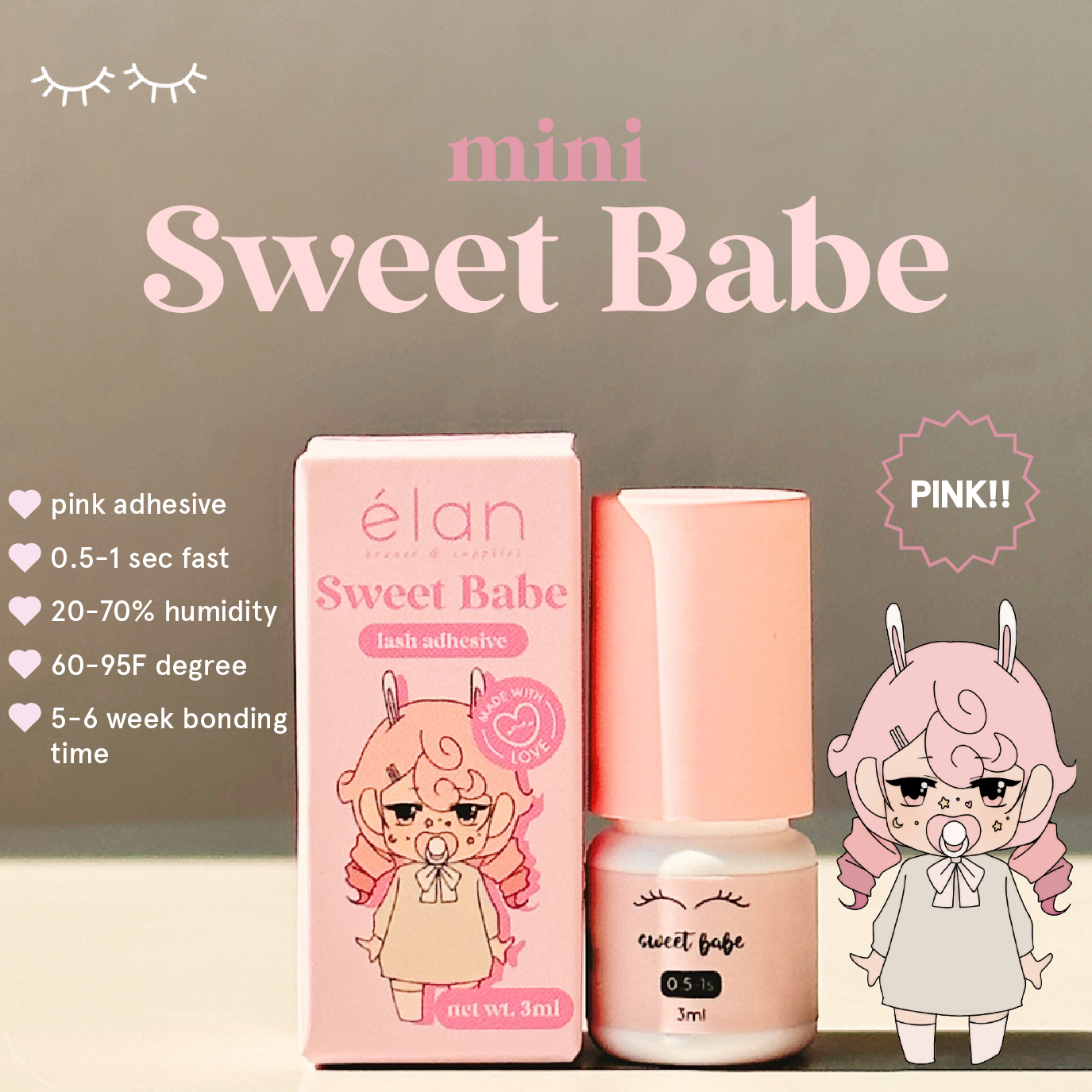 MINI boss babe adhesive