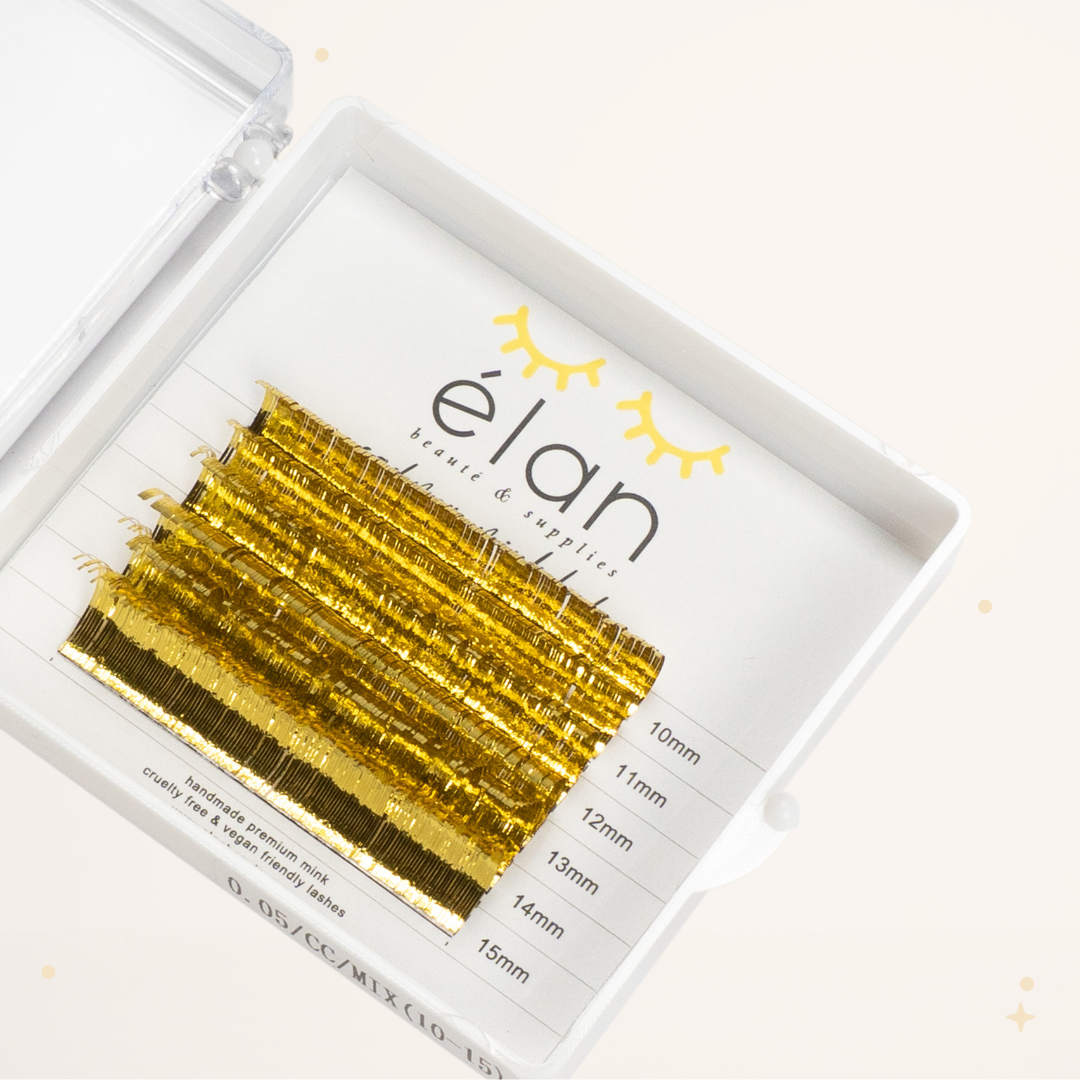 mini holo tinsel lashes