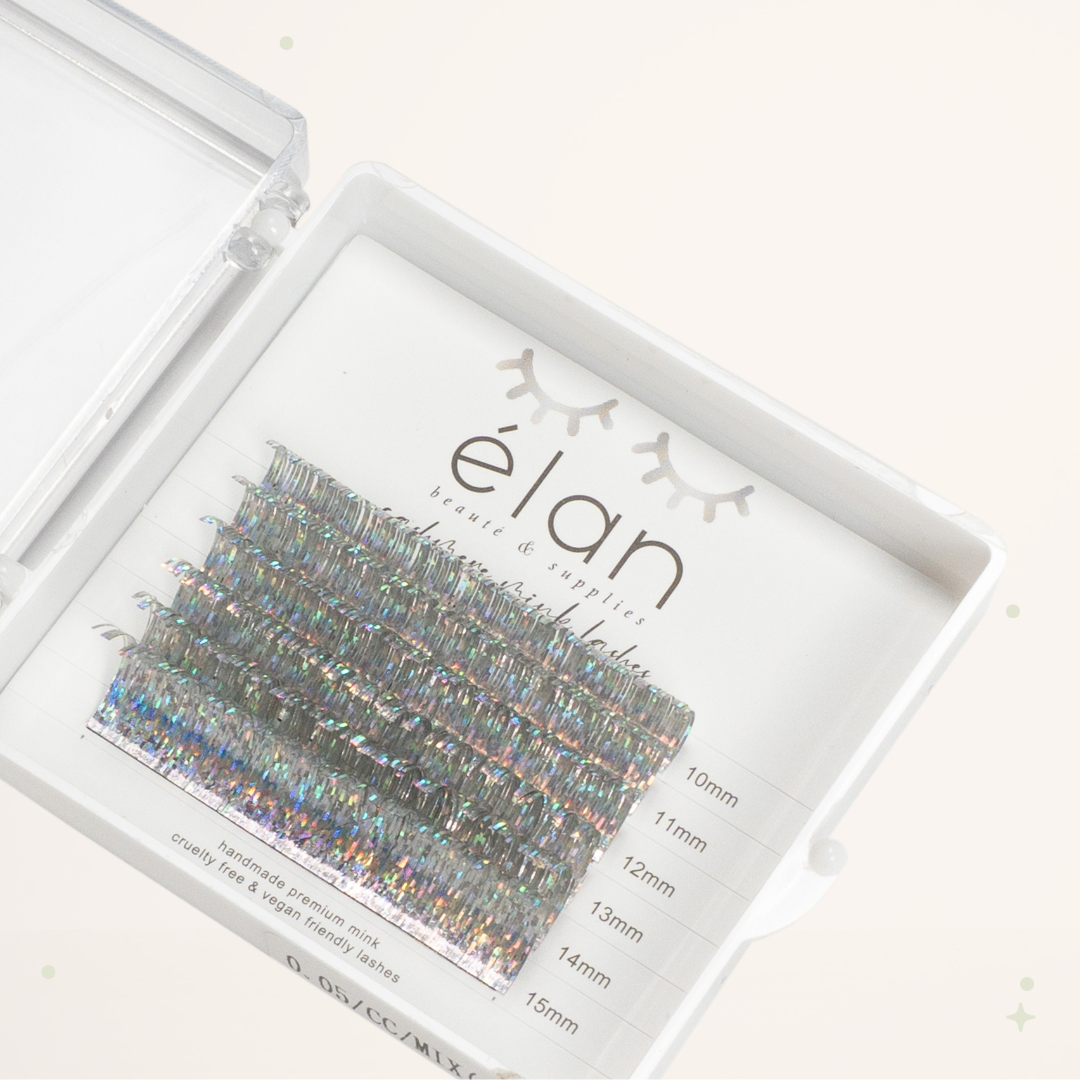 mini holo tinsel lashes