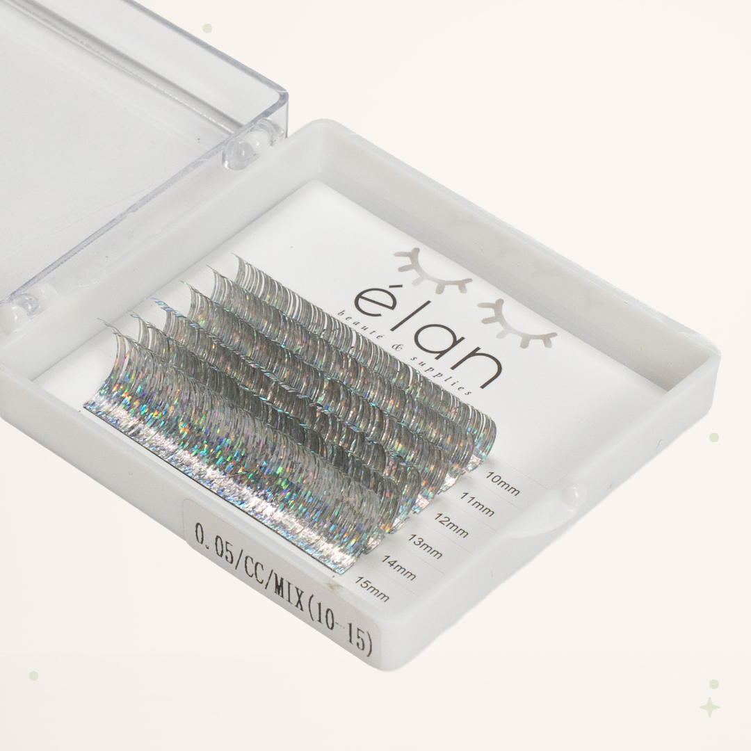 mini holo tinsel lashes