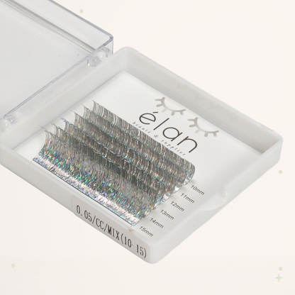 mini holo tinsel lashes